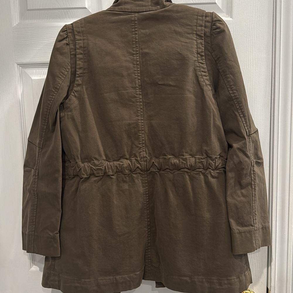 La Vie Women's Brown Sherpa-Lined Utility Jacket - Picture 3 of 9